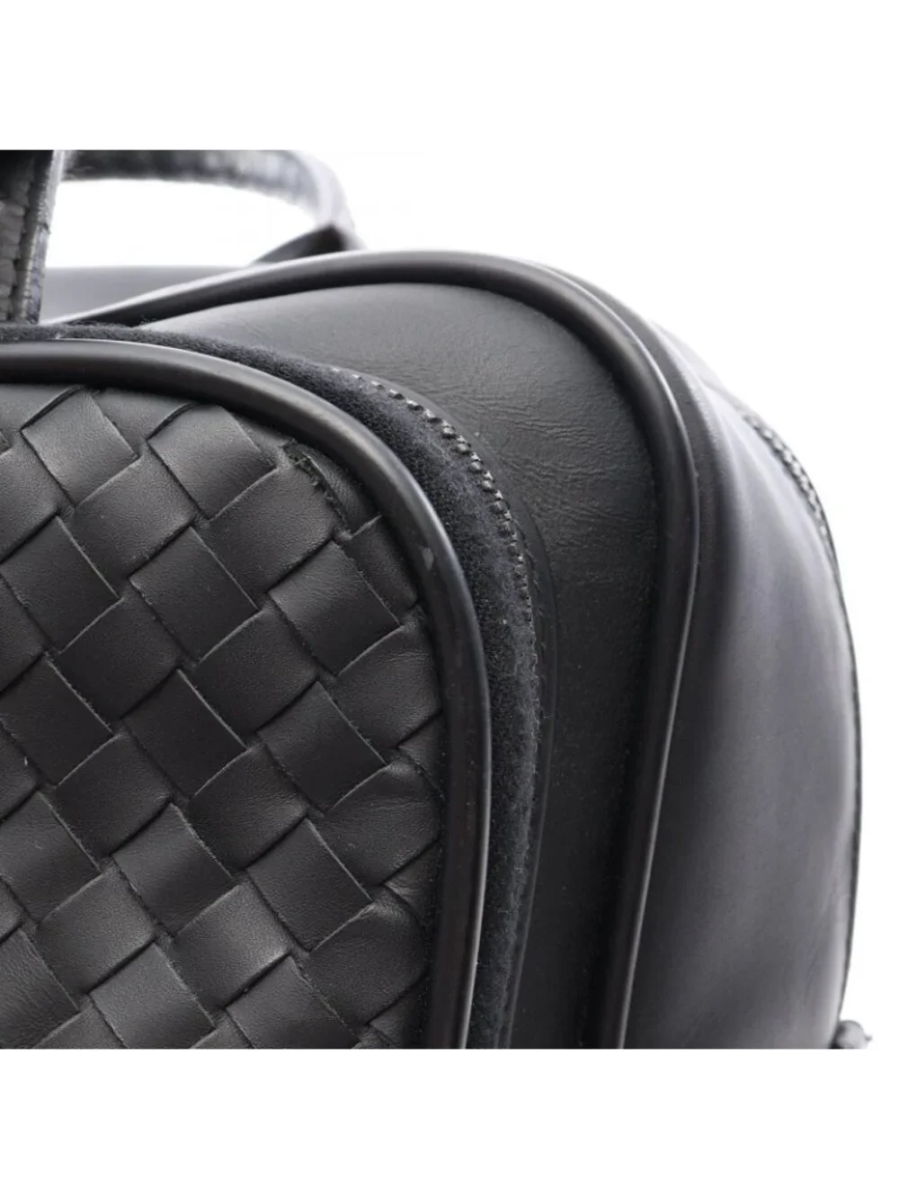 Bottega Veneta Business Intrecciato Black Leather Briefcase